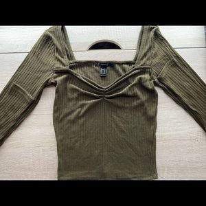 Forever 21 Green long sleeve shirt